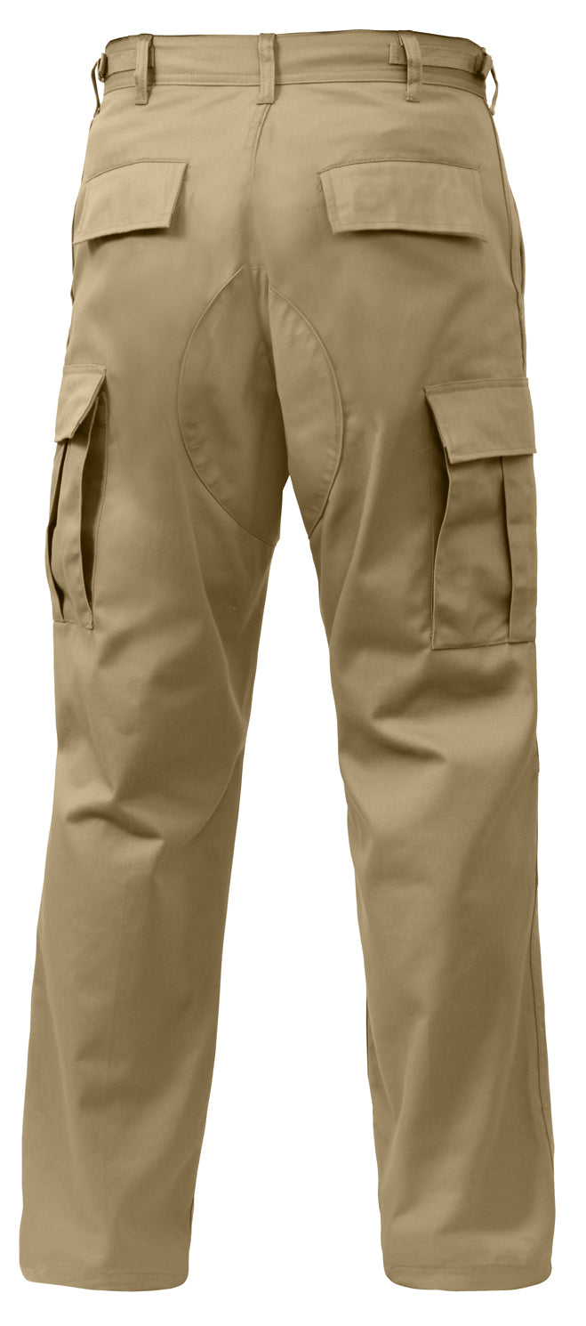 Rothco Relaxed Fit Zipper Fly BDU Cargo Pants - Olive Drab or Khaki or Navy Blue