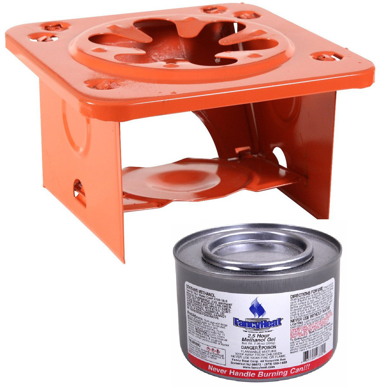 Folding Pocket Stove WITH COOKING FUEL CAN Compact Outdoor Camp Single Burner