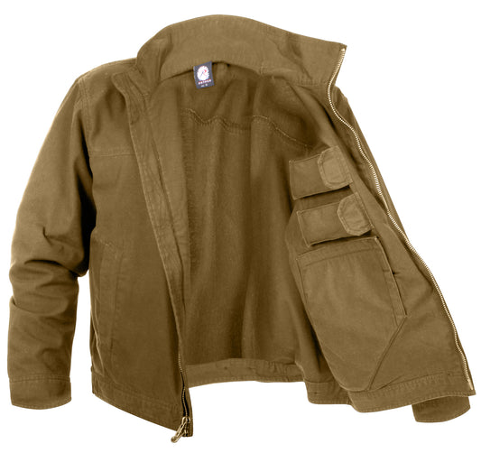 Rothco Lightweight Concealed Carry Jacket - Men's Coyote Brown CCW Tactical Coat