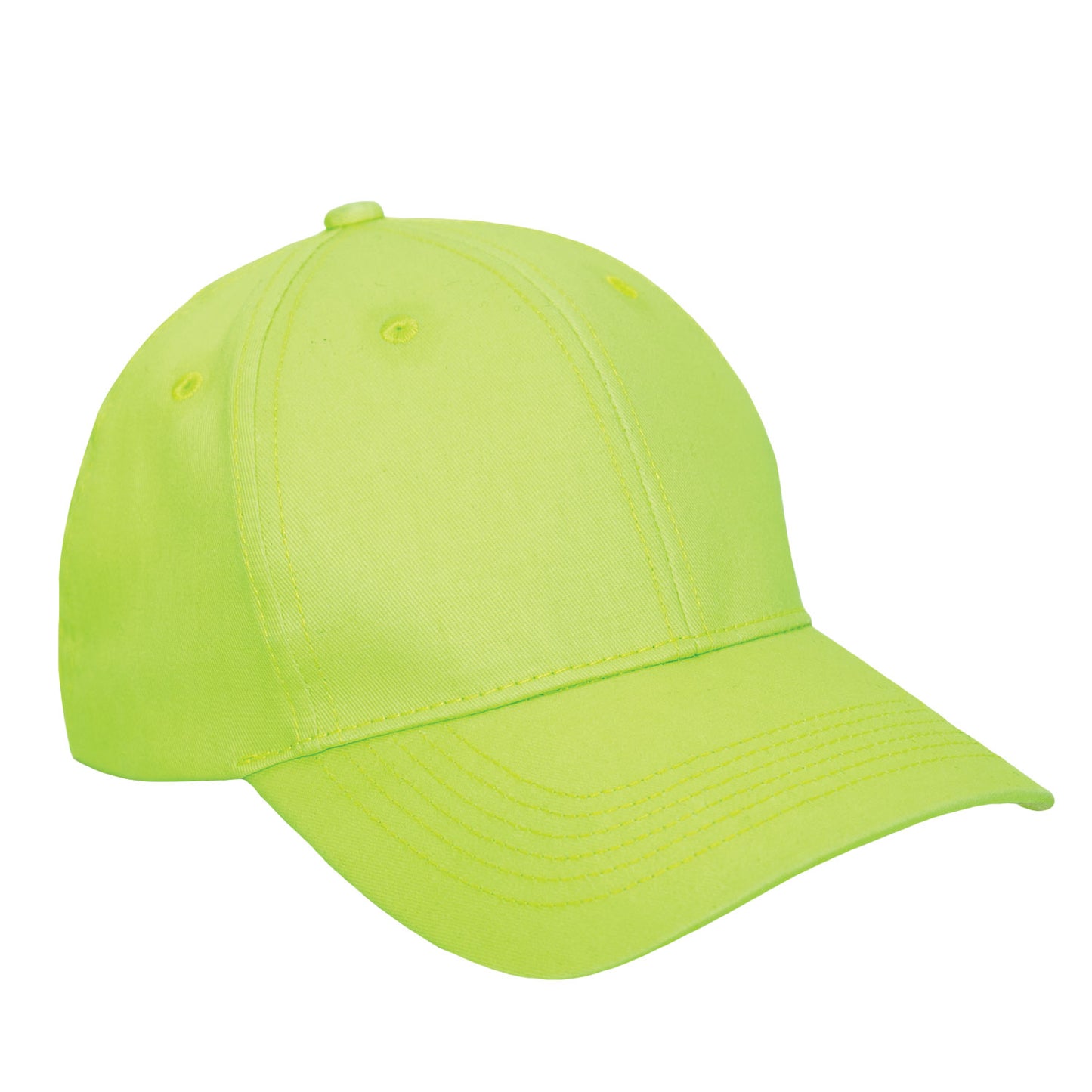 Safety Green Adjustable Baseball Hat - Rothco Solid Color Mid-Low Profile Cap