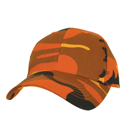 Rothco Supreme Camo Mid-Low Profile Cap Savage Orange or City Camo Baseball Hat