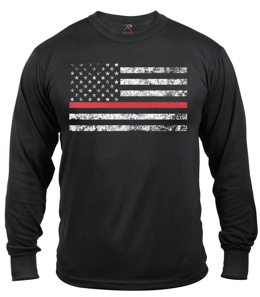 Rothco Men's Thin Red Line Long Sleeve T-Shirt