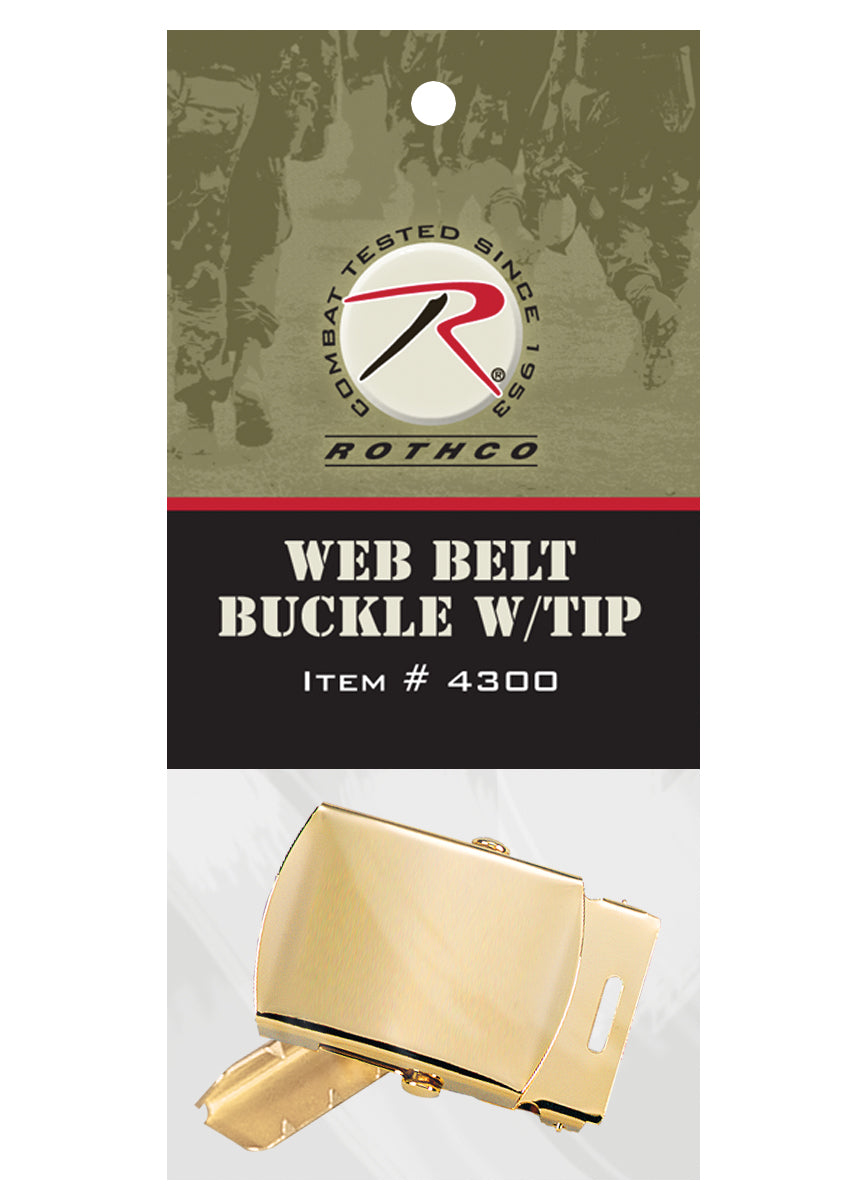 GI Type Web Belt Buckle With Tip Pack