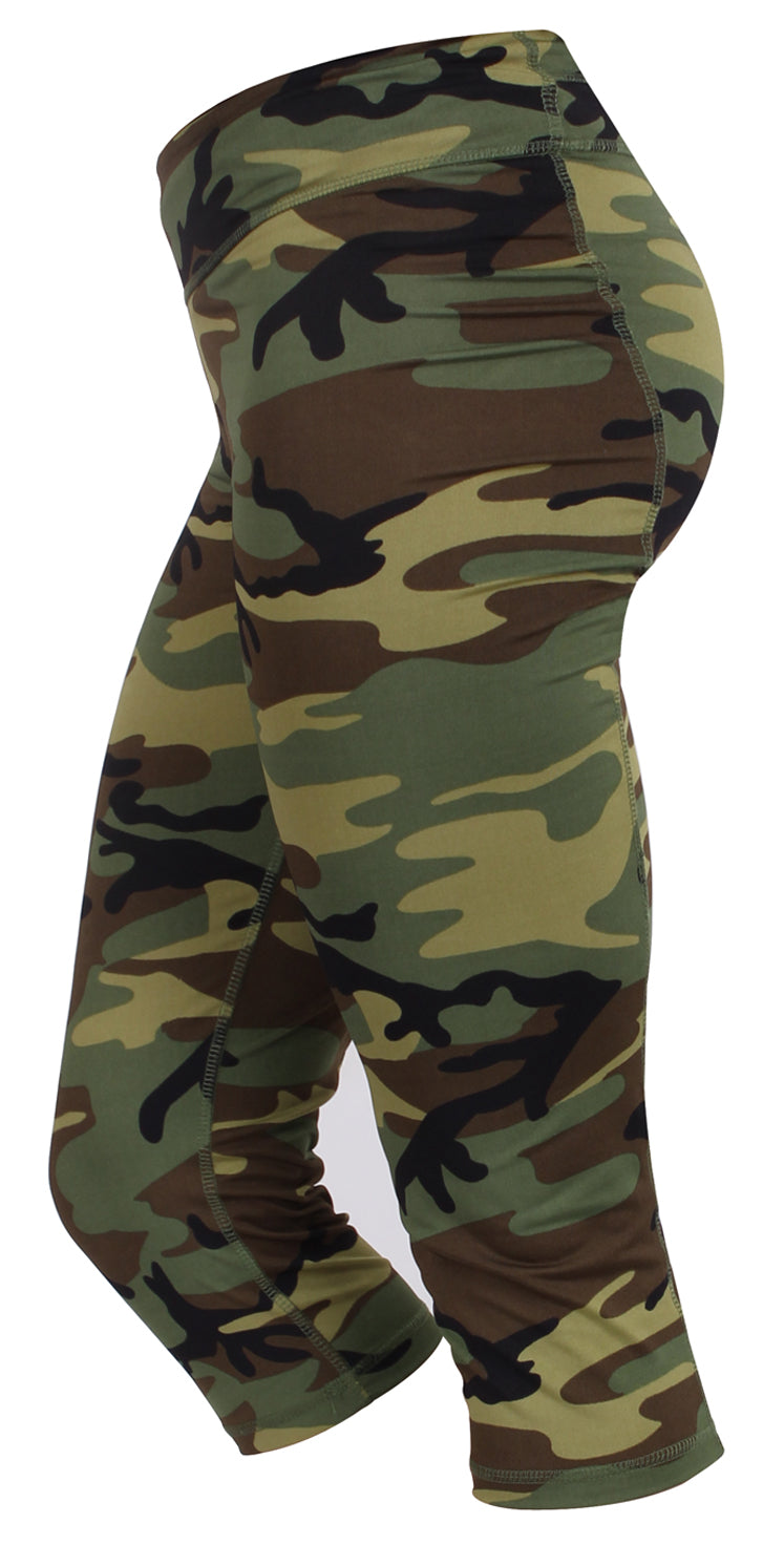 Women's Camo Workout Performance Capris