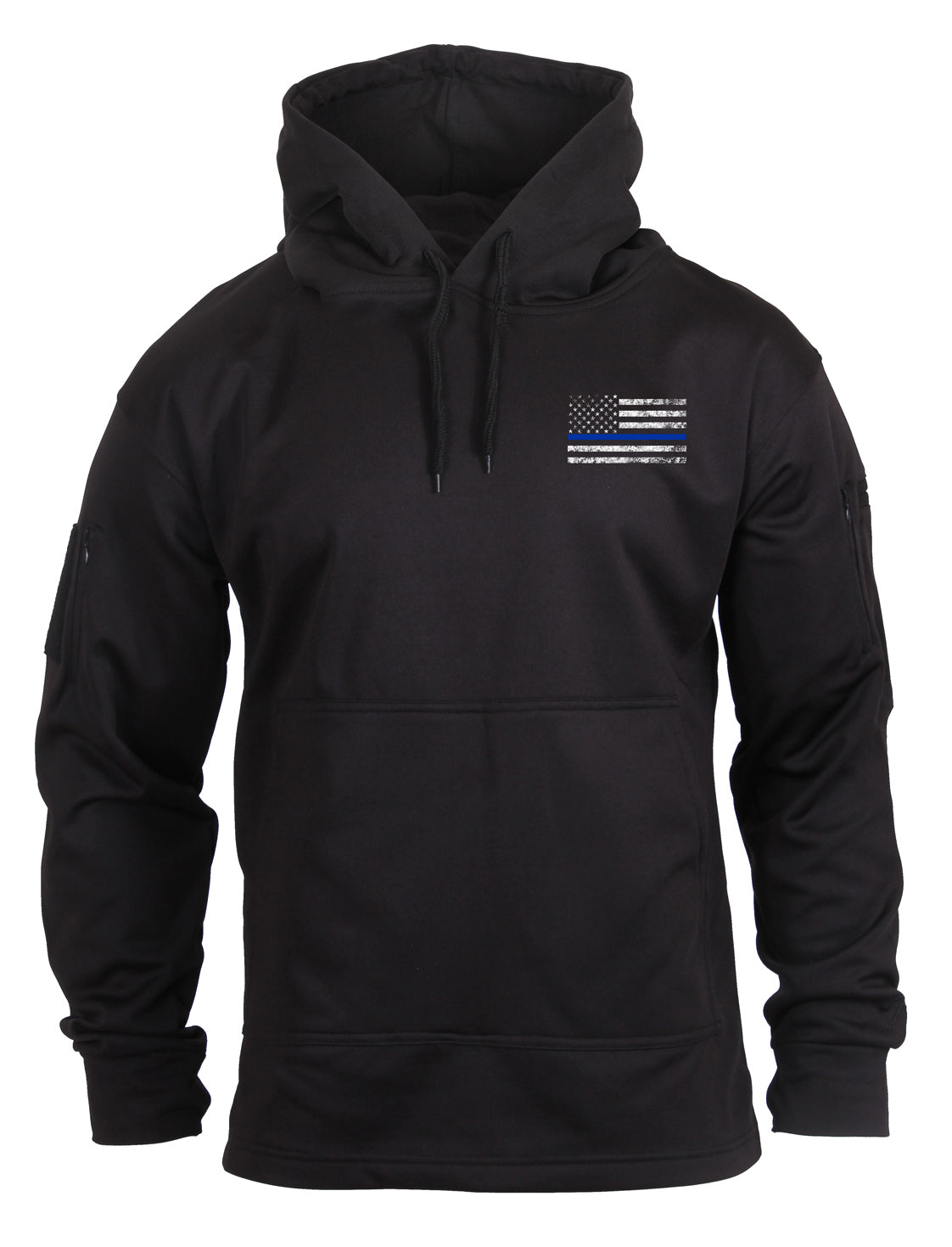 Rothco Mens Thin Blue Line Police Sweat Shirt Concealed Carry Hoodie Sweatshirt