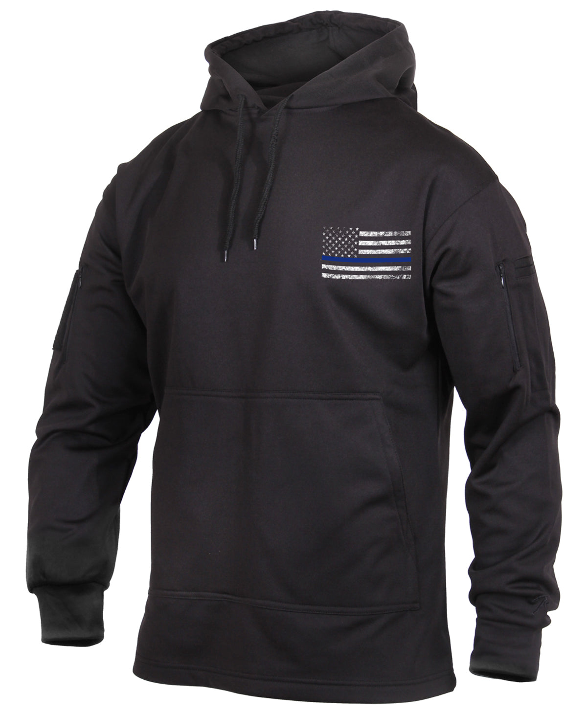 Rothco Mens Thin Blue Line Police Sweat Shirt Concealed Carry Hoodie Sweatshirt