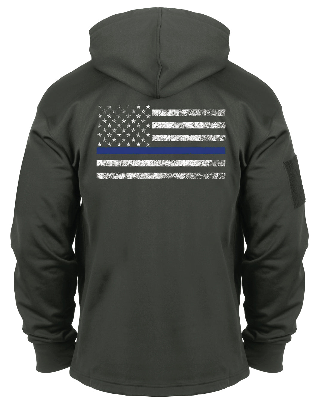 Rothco Mens Thin Blue Line Police Sweat Shirt Concealed Carry Hoodie Sweatshirt