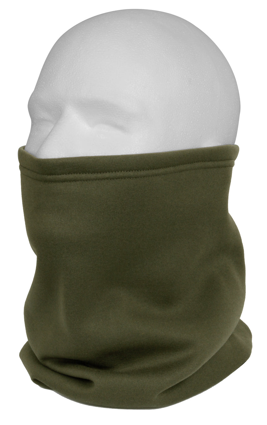 Olive Drab Winter Neck Gaiter - Rothco Cold Weather Polyester Fleece Face Warmer
