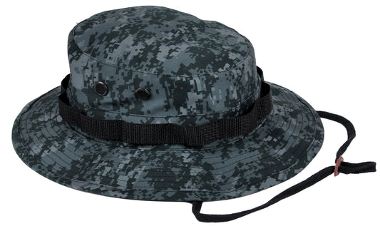 Midnight Blue Digital Camo Boonie Hat - Camouflage Bucket Hat