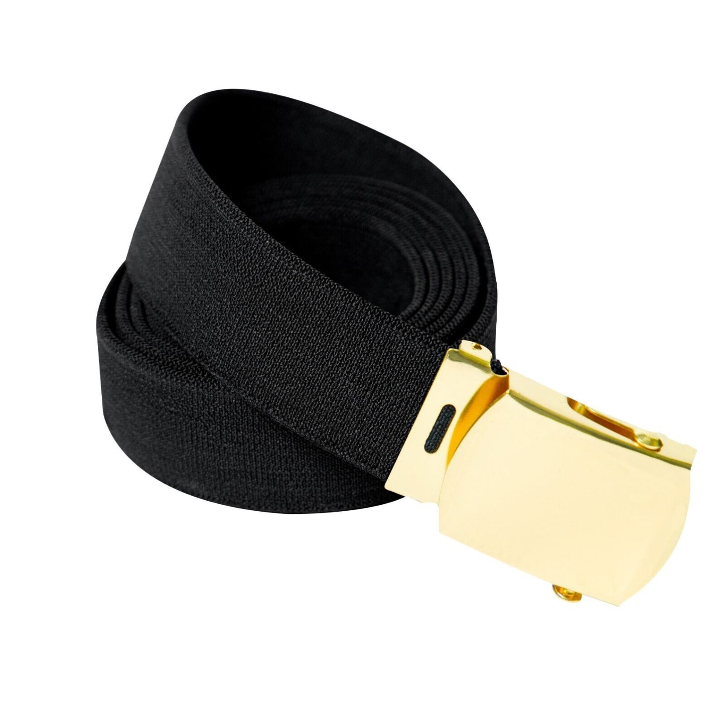 Black 54 Inch Elastic Stretch Web Belt