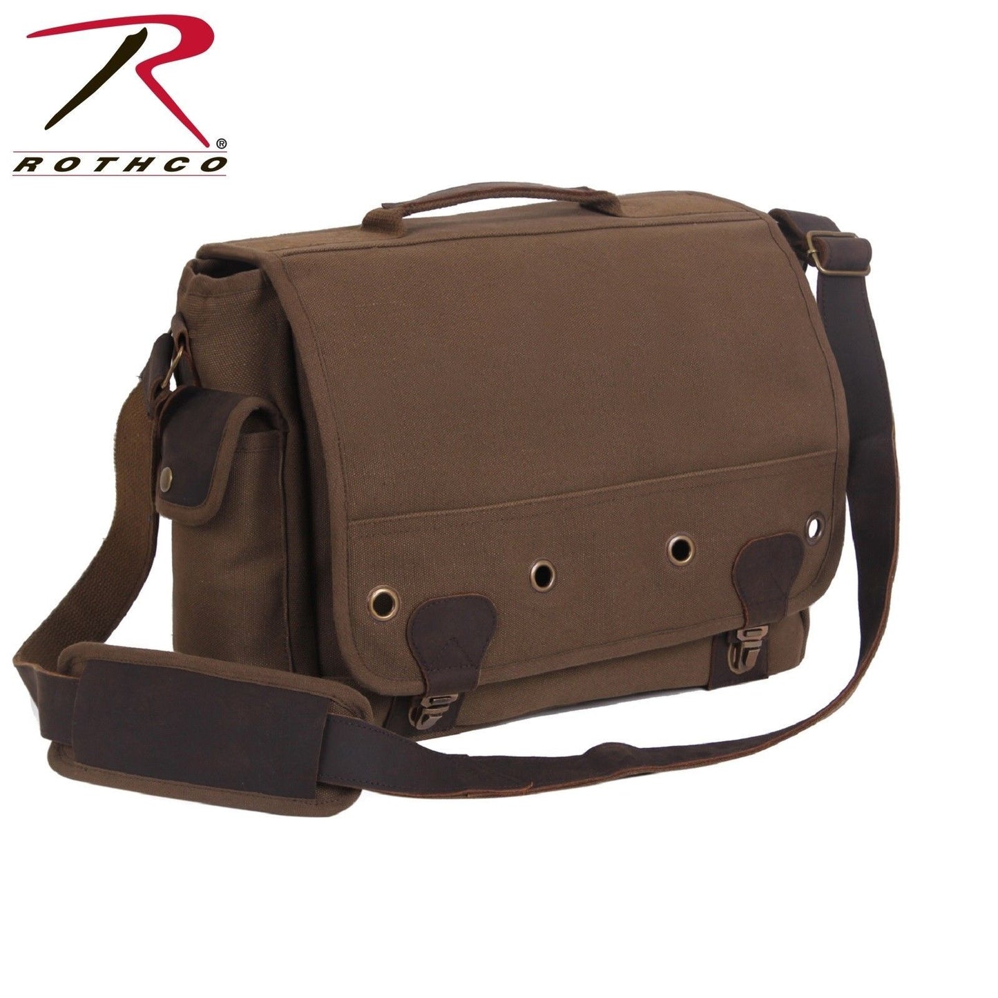 Rothco Canvas Trailblazer Laptop Bag - Shoulder Bag With Padded Computer Sleeve