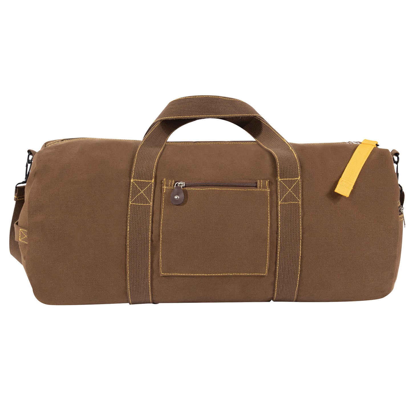 Earth Brown 24 Inch Canvas Equipment Bag - Travel Utility Gear Gym Duffle Bag