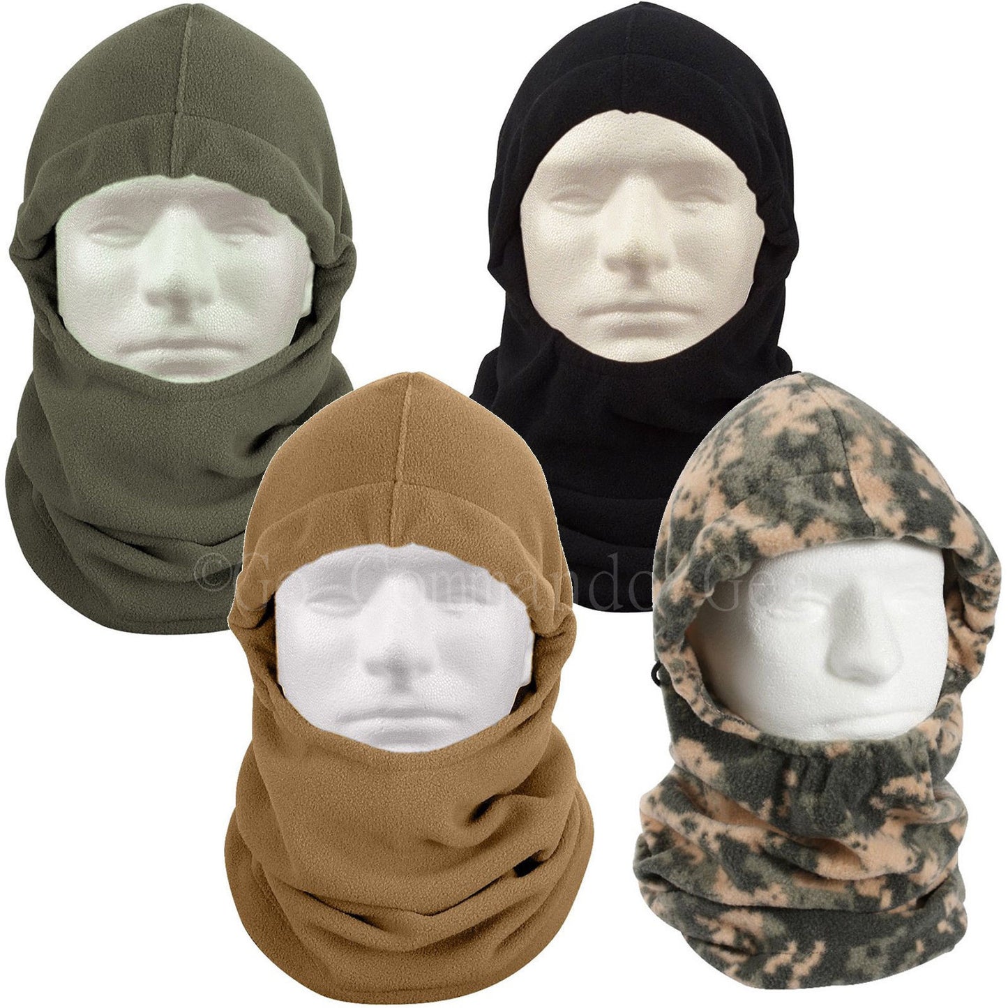 Polar Fleece Adjustable Balaclava Cold Weather Comfy Head & Neck Warme ...