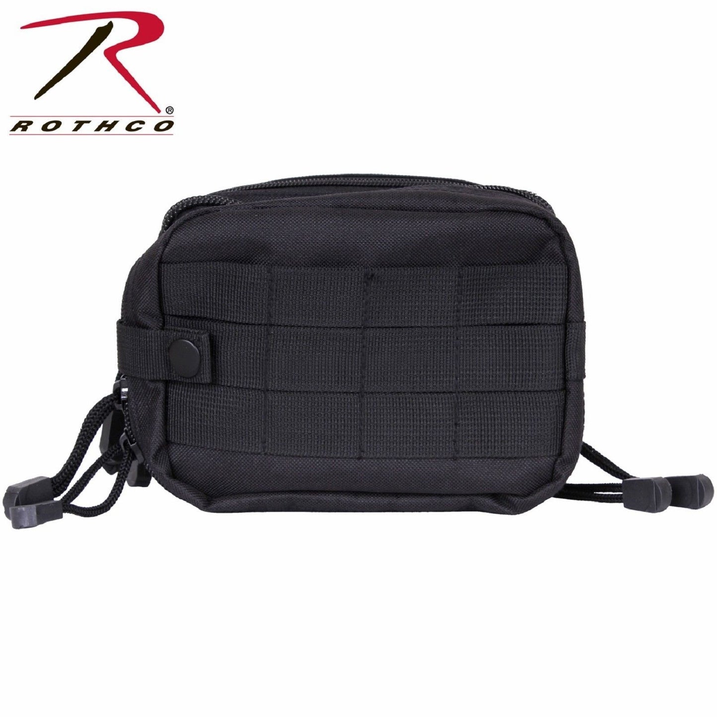 Rothco Black Tactical Foldable Backpack - 18" Customizable MOLLE Bag Pack 27710