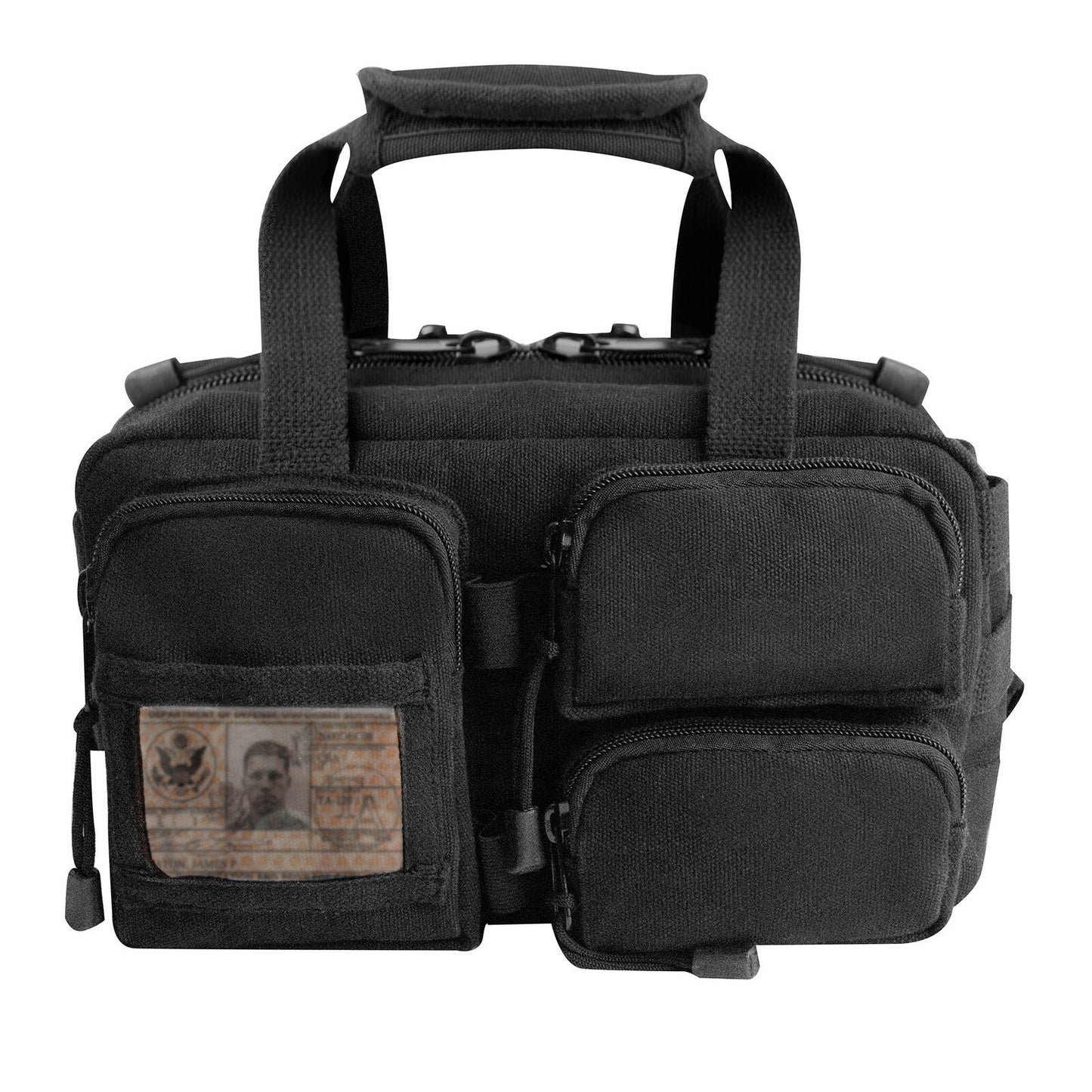 Heavy Duty Black Canvas Tool Bag MOLLE Tactical Mechanics Tool Kit