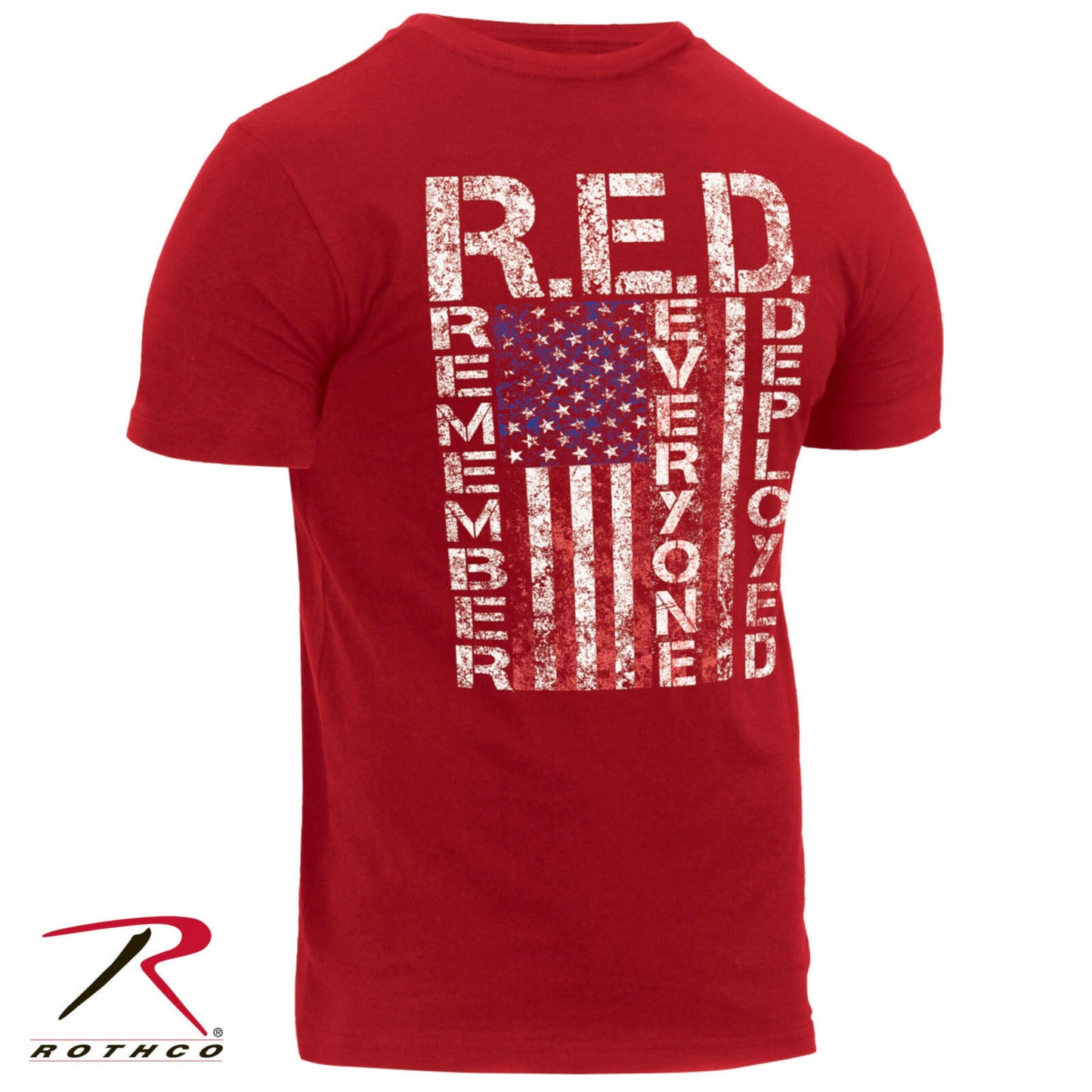 Rothco Men's Athletic Fit T-Shirt - R.E.D. "Remember Everyone Deployed"