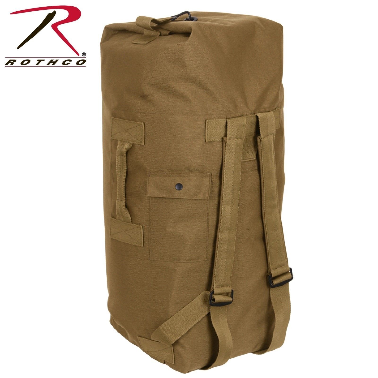Rothco G.I. Type Enhanced Double Strap Duffle Bag - Coyote Brown Duffl ...