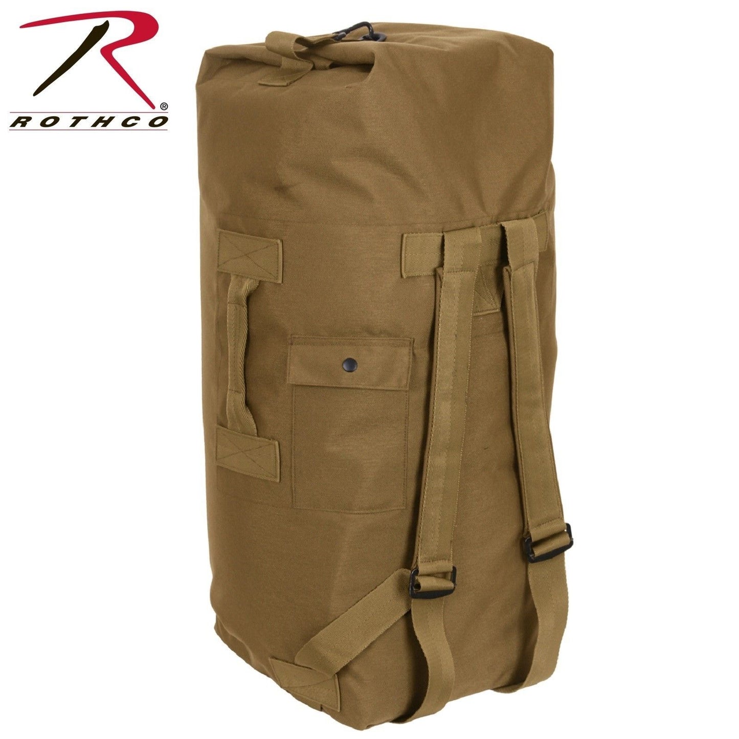 Rothco G.I. Type Enhanced Double Strap Duffle Bag - Coyote Brown Duffle