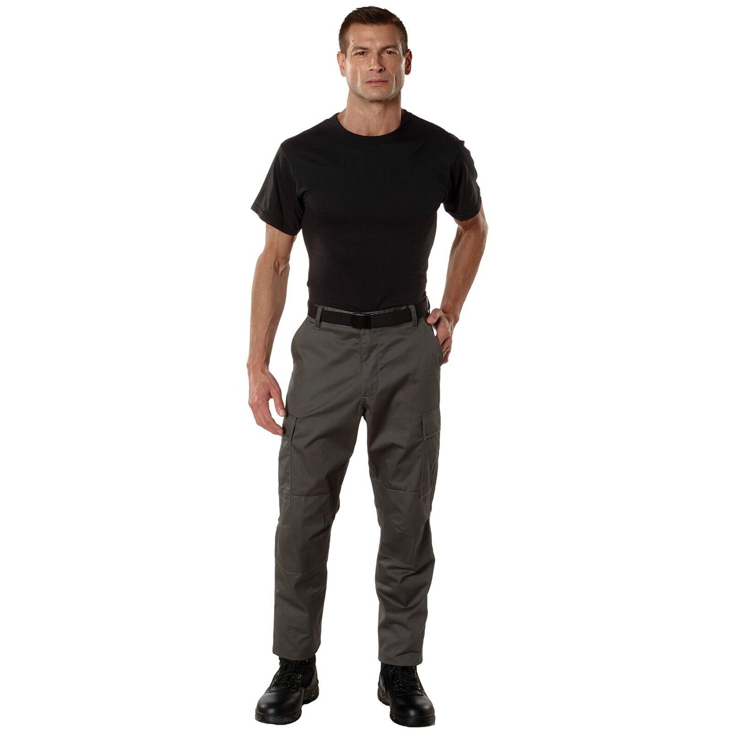 Men's Charcoal Grey BDU Pants - Rothco Tactical Cargo Fatigues