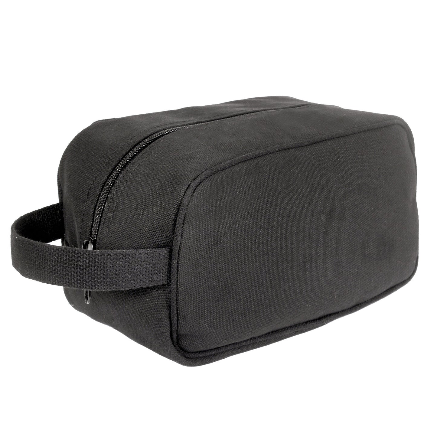 Charcoal Grey Tactical Travel Toiletry Bag Zippered Canvas
