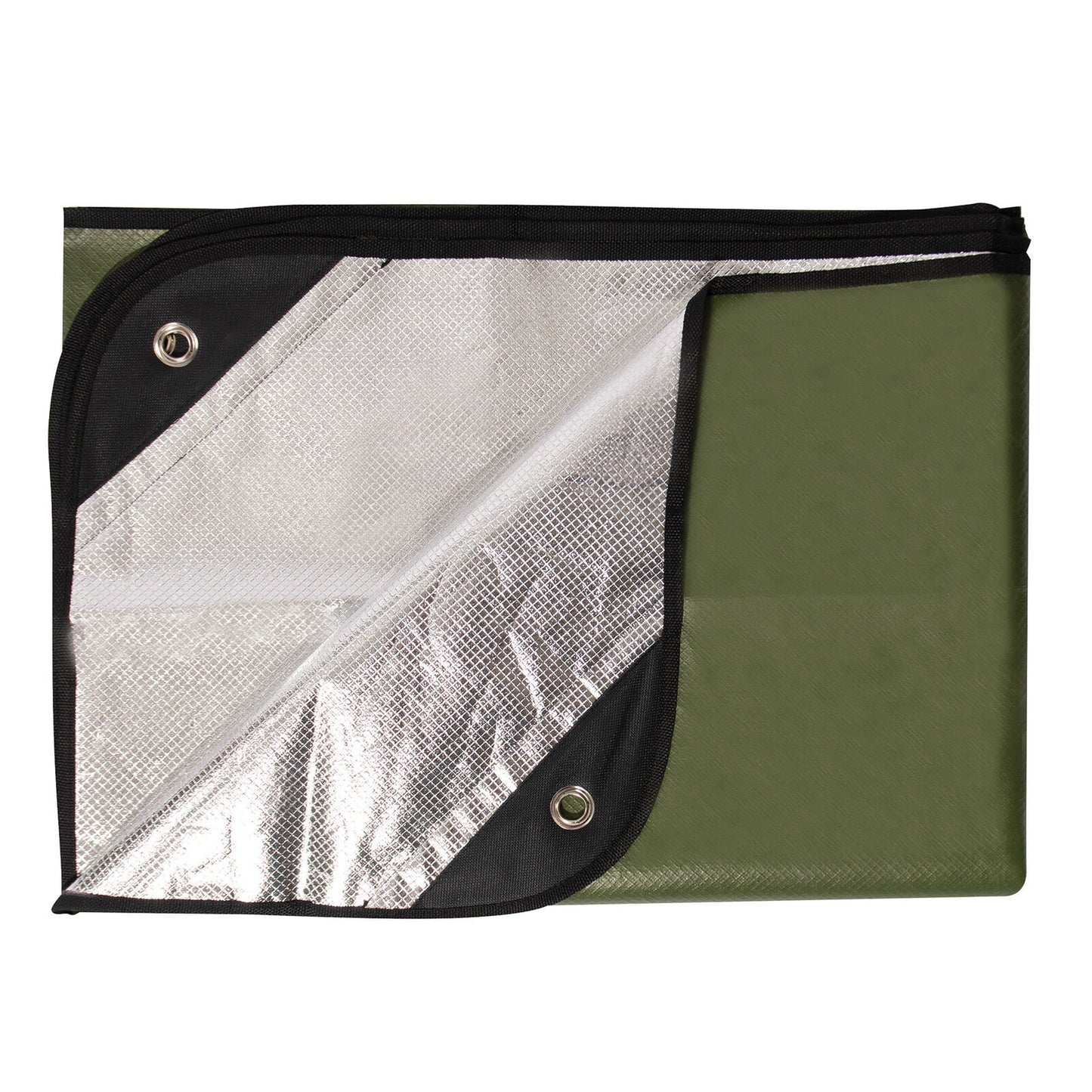 Heavy Duty Survival Blanket In Olive Drab 60x84 Emergency Hiking Camping Shelter
