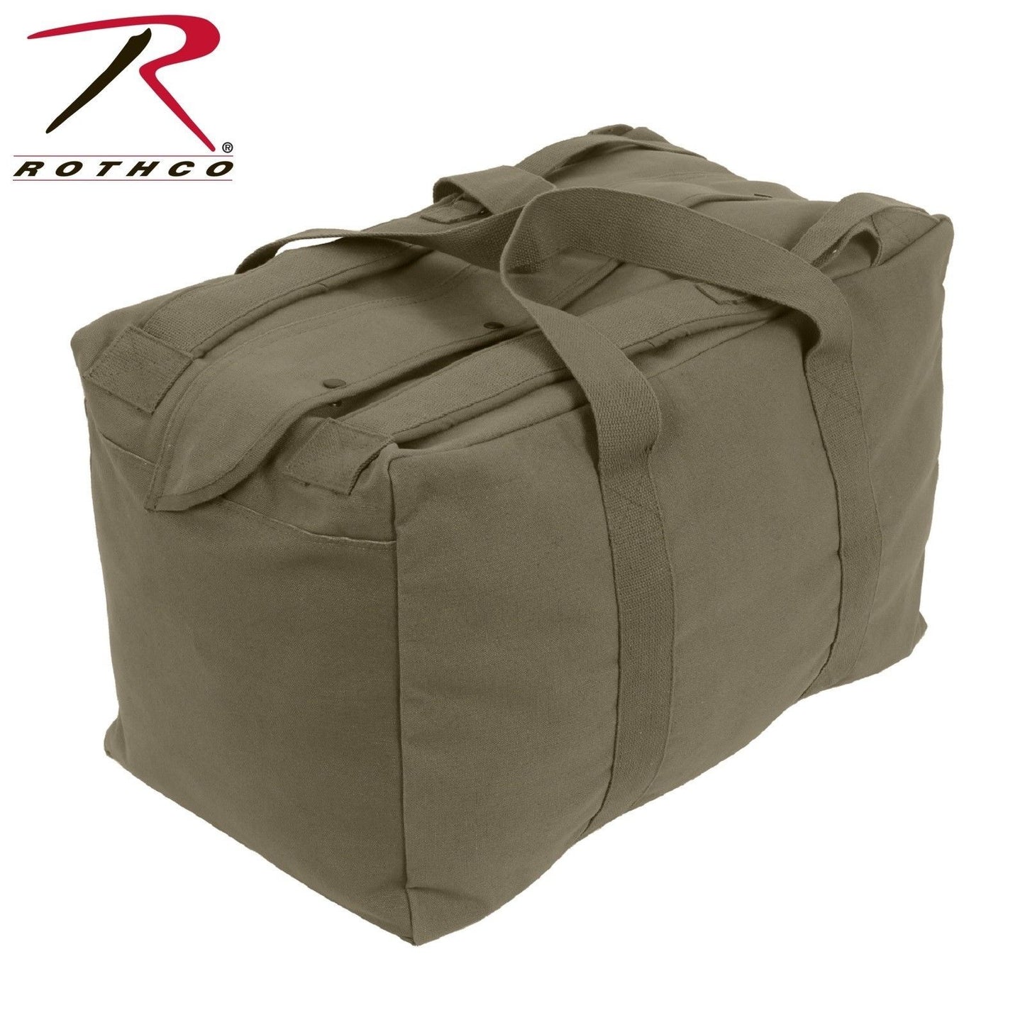 Olive Drab Tactical Canvas Duffle Bag - Rothco Canvas Mossad Type Cargo Bag