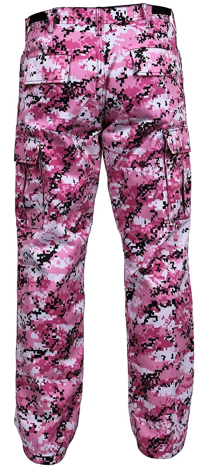 Red or Pink Digital Camouflage BDU Pants Reinforced Cargo Pants