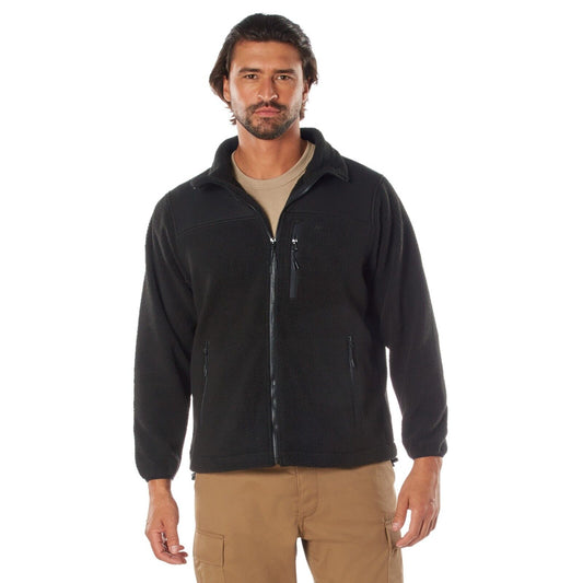 Rothco Trailsman Sherpa Fleece Jacket - Midweight Tactical Fleece Zip-Up Jacket