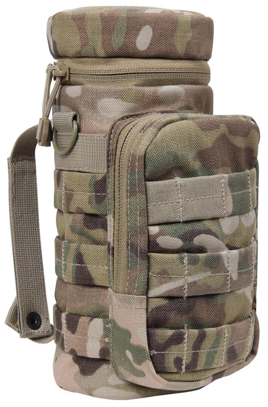 MultiCam MOLLE Compatible Water Bottle Pouch 11" Hunting Camping Tactical Pouch