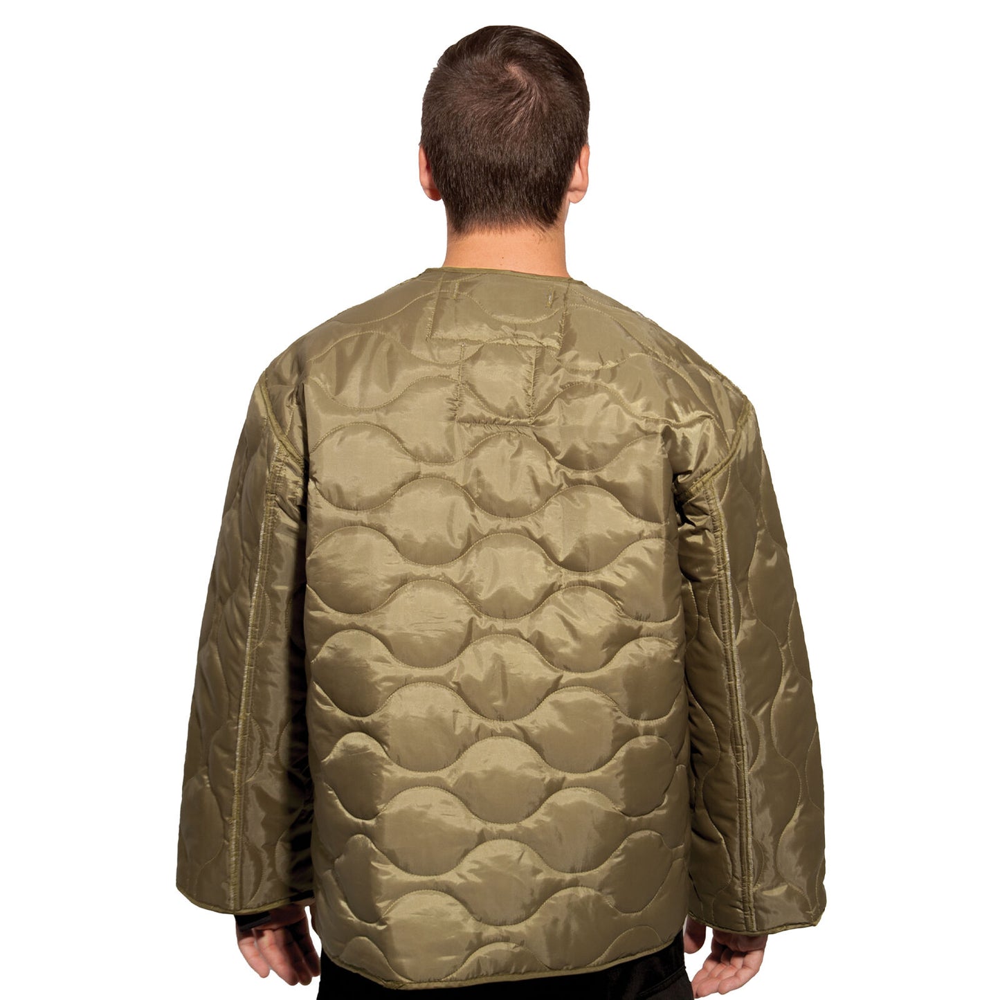 M-65 Field Jacket Liner in Coyote Brown - Insulated Quilted M65 Coat
