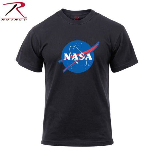 Rothco NASA Meatball Logo T-Shirt - Black Tee with Red/White/Blue NASA Logo