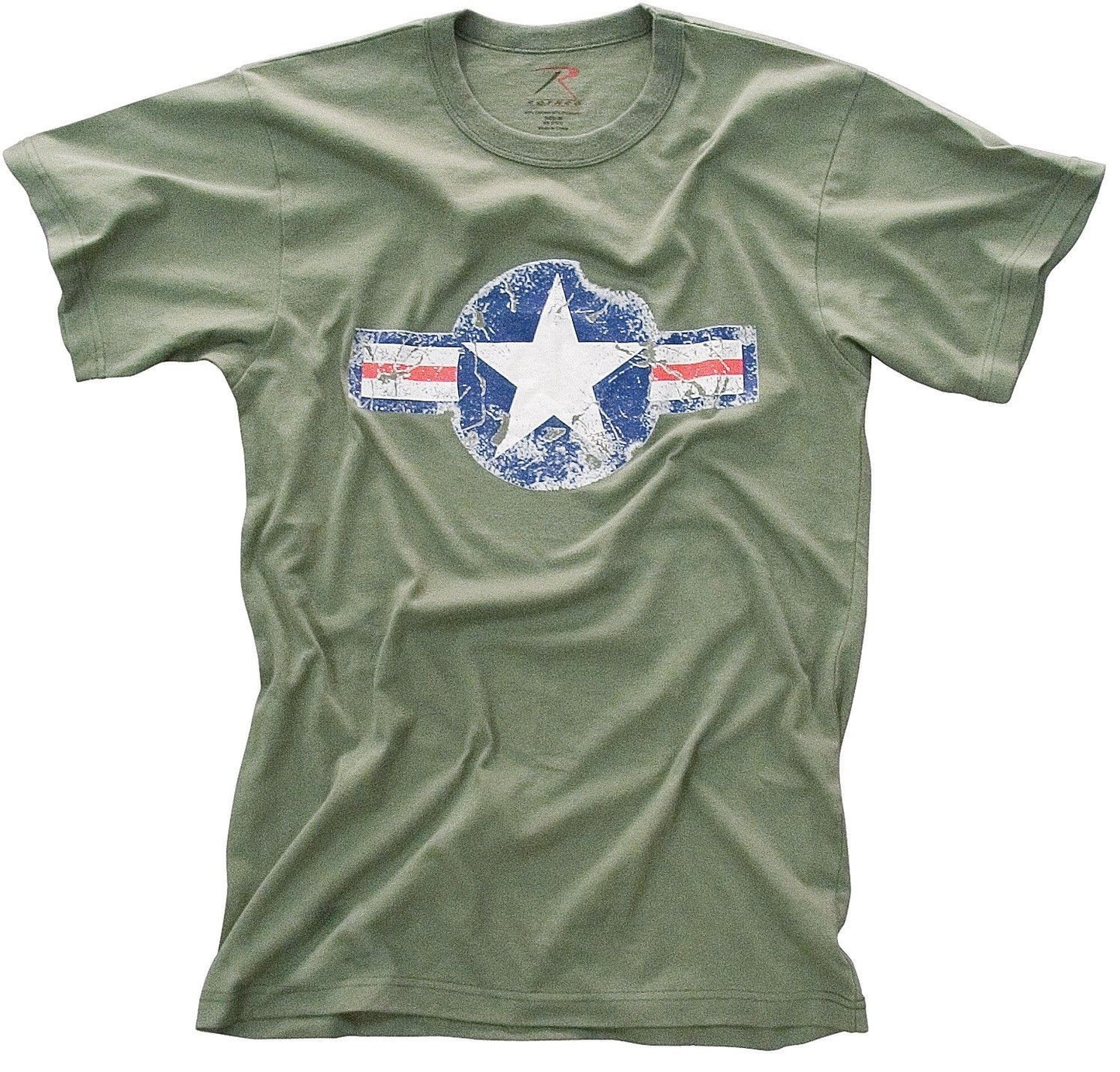 Vintage Army Air Corp Olive Drab T-Shirt Retro