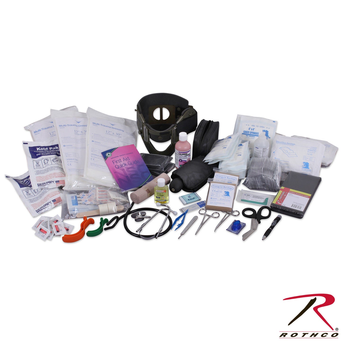 Deluxe Red EMT/EMS Bag With Supplies - Rothco EMT Trauma Kit