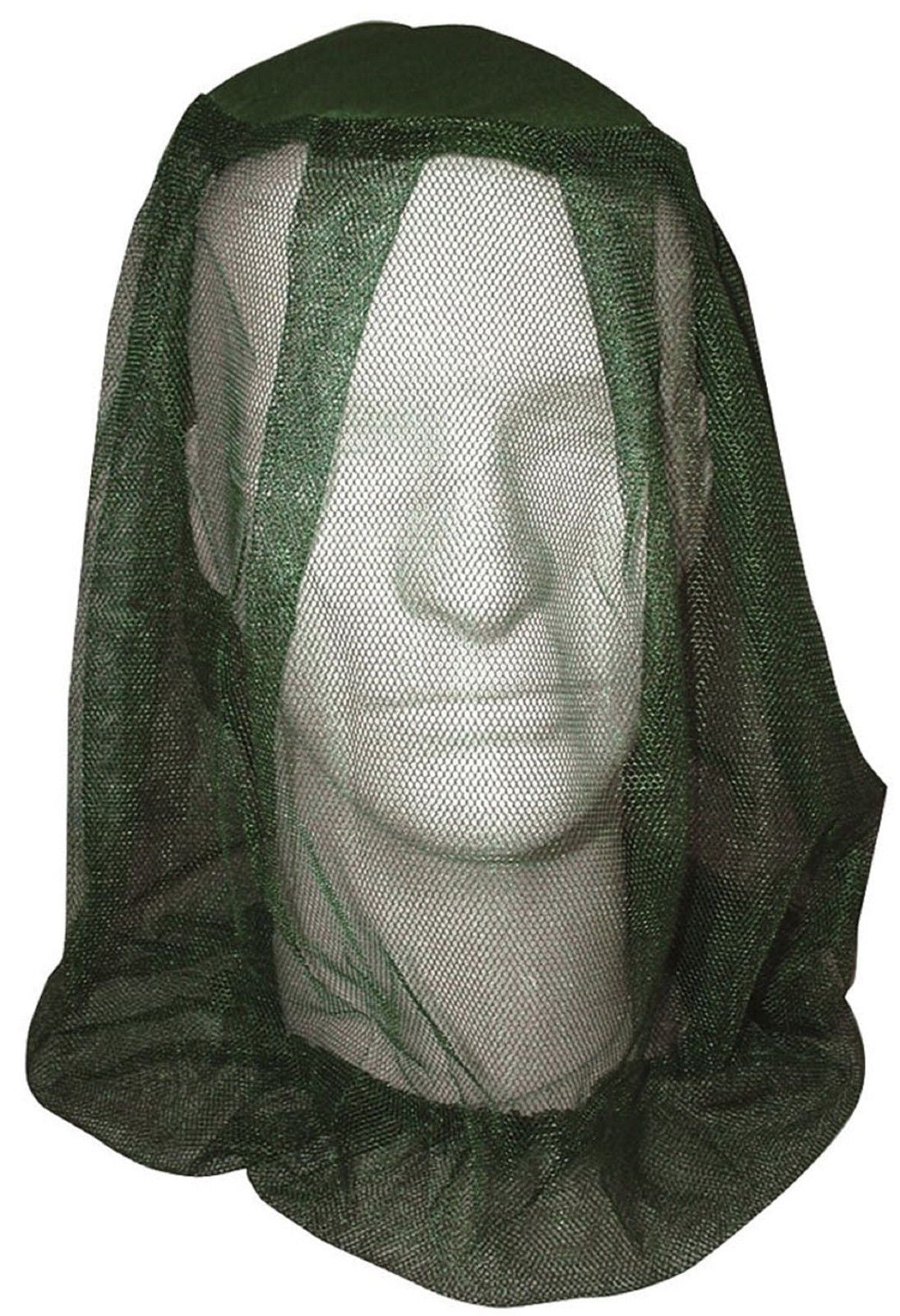 Olive Drab Fine-Knit Mesh Polyester Mosquito & Insect Head & Face Netting Net