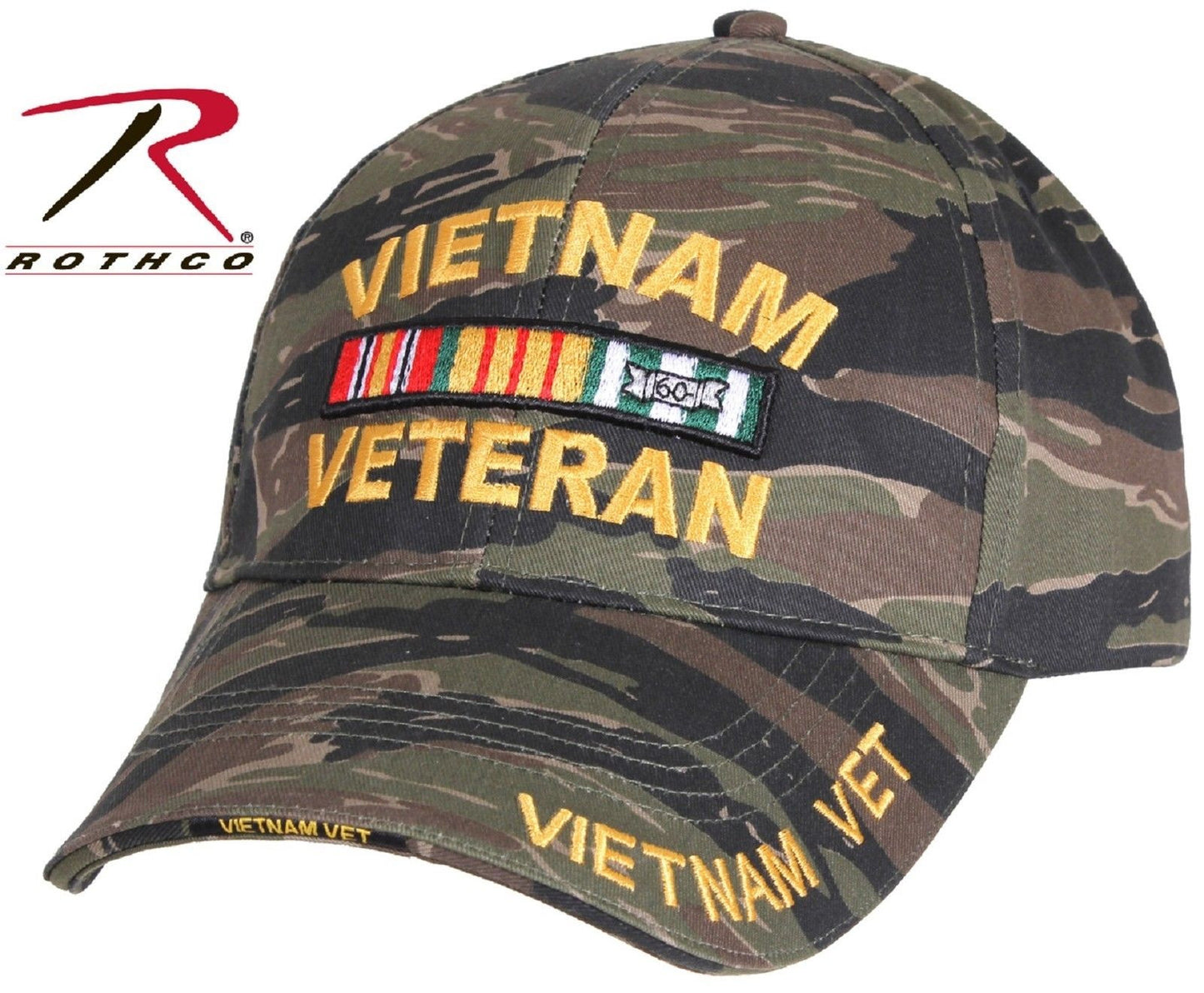 Tiger Stripe Camo VIETNAM VETERAN Adjustable Baseball Hat Rothco Camouflage Cap