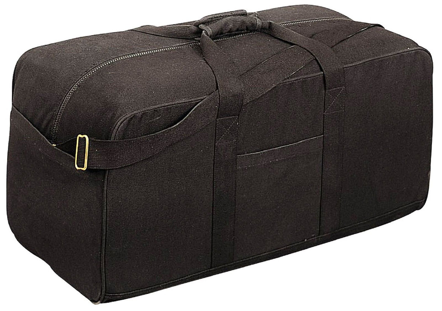 Black Cotton Canvas Cargo Bag - 29" Heavyweight Duffle Bags Rothco 8133
