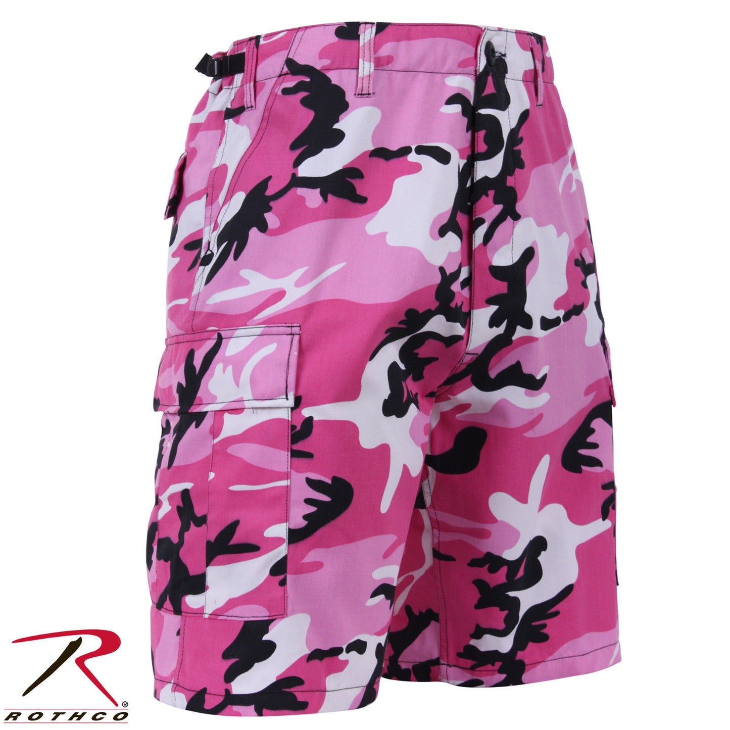 Men's Pink Camo BDU Shorts - Rothco Colored Camo GI Style Tactical Shorts