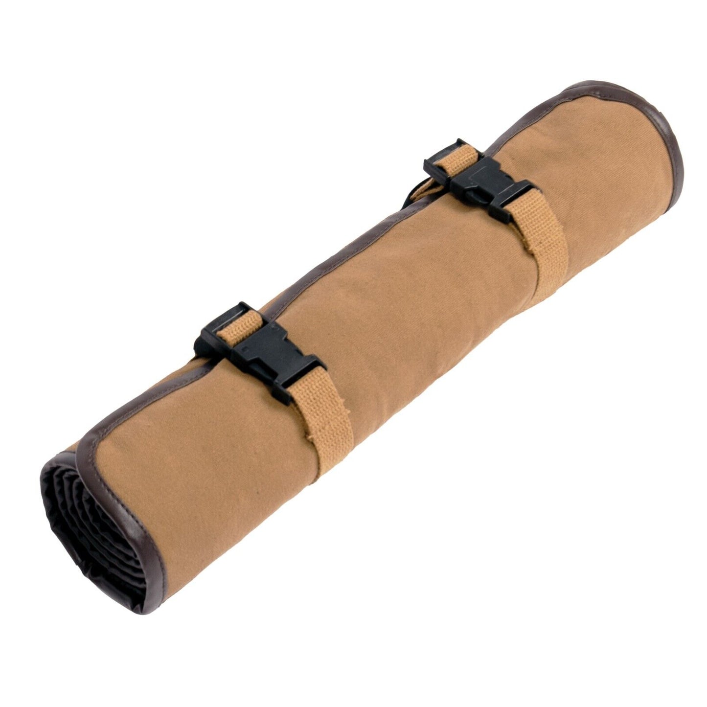 Canvas Cleaning Mat With Optional Pouch - Coyote Brown Roll-Up Gear Mat