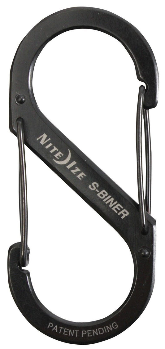 Black Nite-Ize S-Biners #2 Double Clip Black Carabiner Holds Up To 10 Lbs