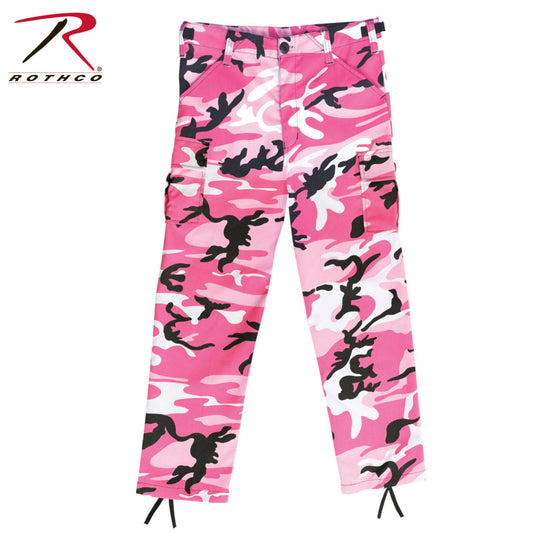 Kids Pink Camo BDU Pants - Rothco 66116