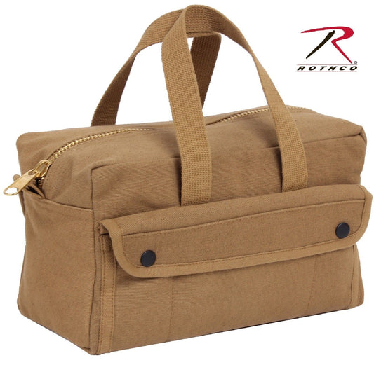 Rothco Coyote Brown 10-Pocket Mechanics Tool Bag w/ Brass Zipper