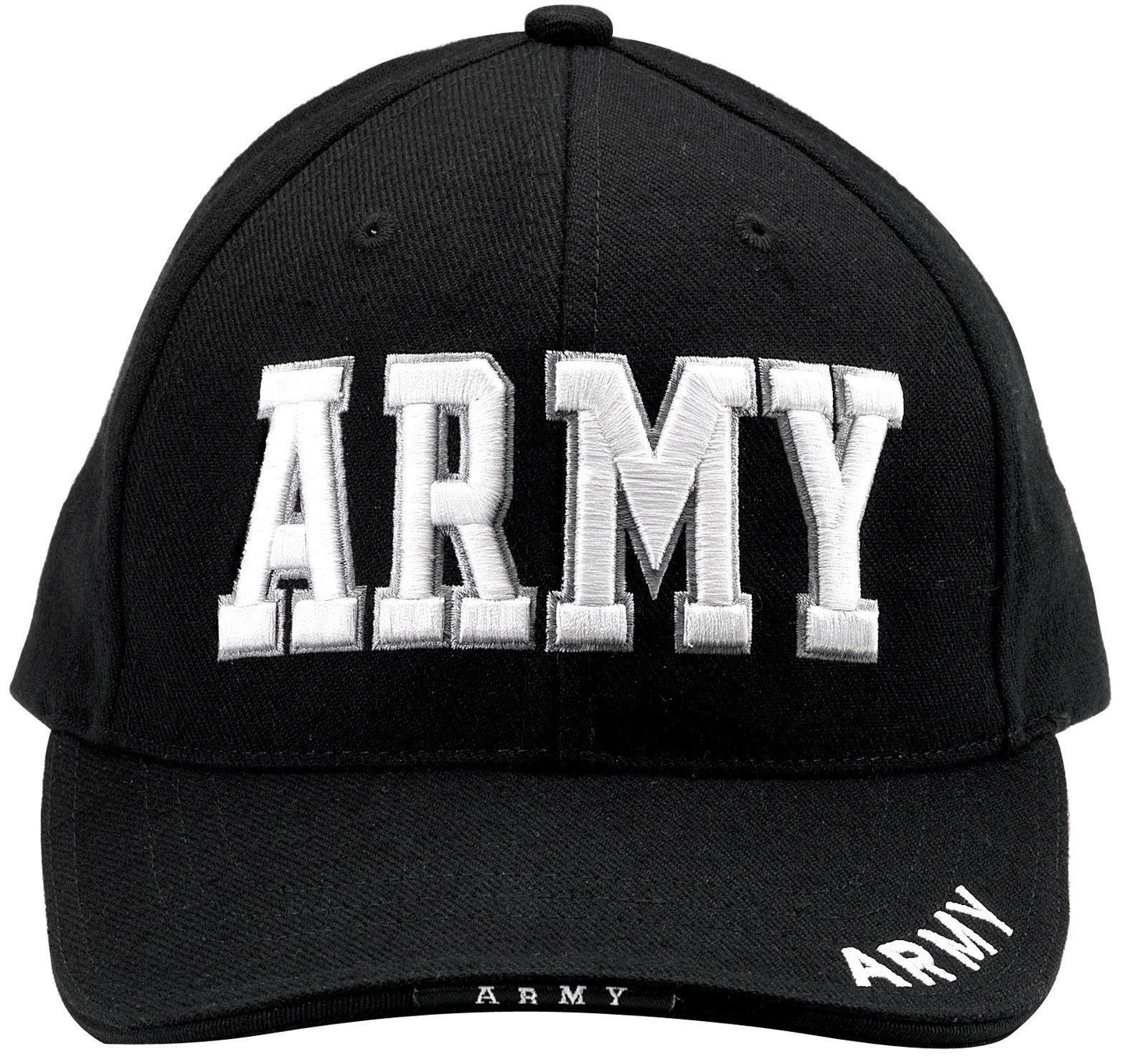 "ARMY" Black Hat - Deluxe Baseball Cap