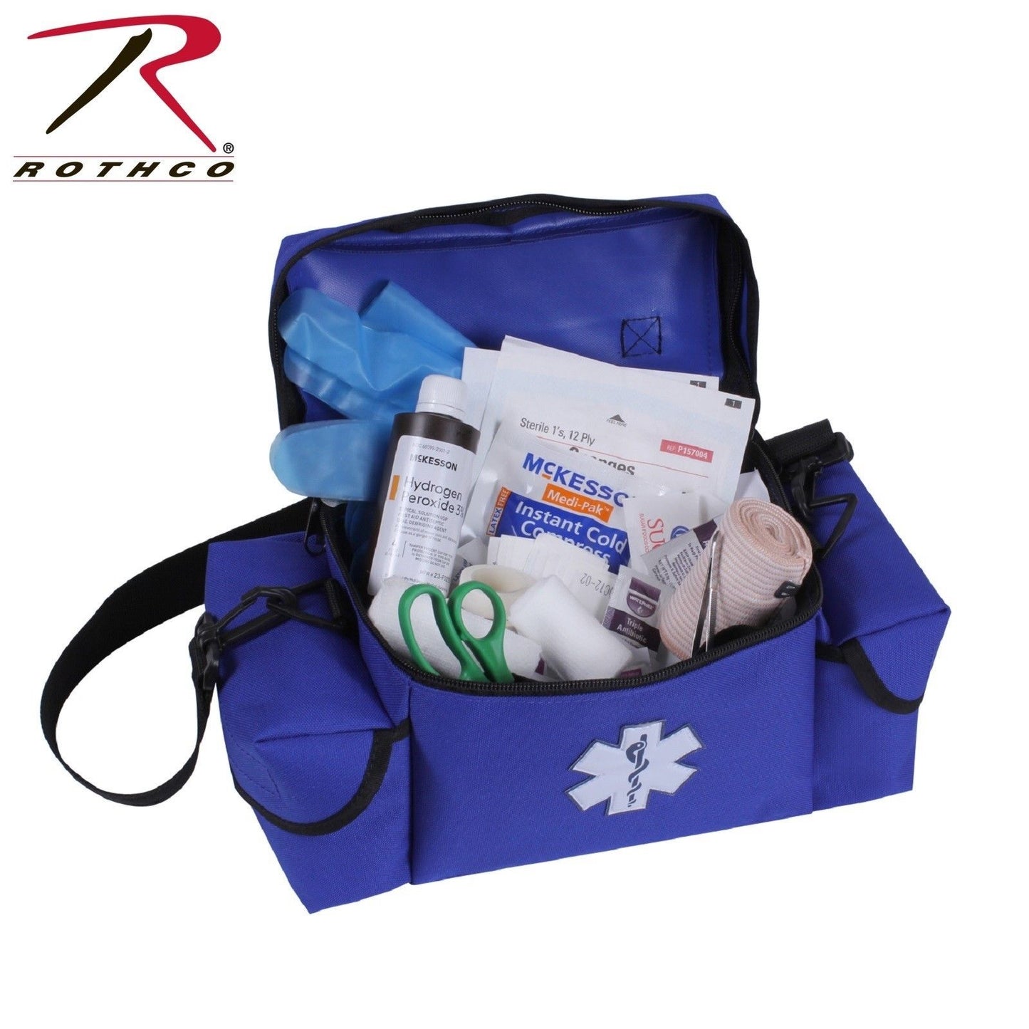 Blue EMS EMT Rescue Bag With Star Of Life Symbol - Small Medic Bag by Rothco