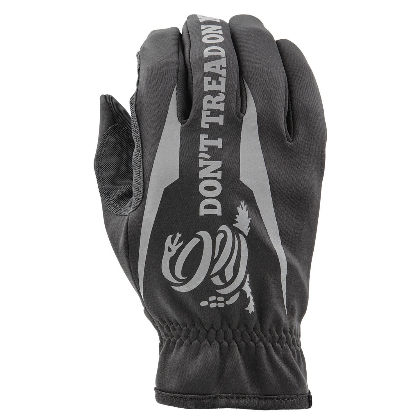 Industrious Handwear Black Full Finger "Don't Tread On Me" Reflective Gloves
