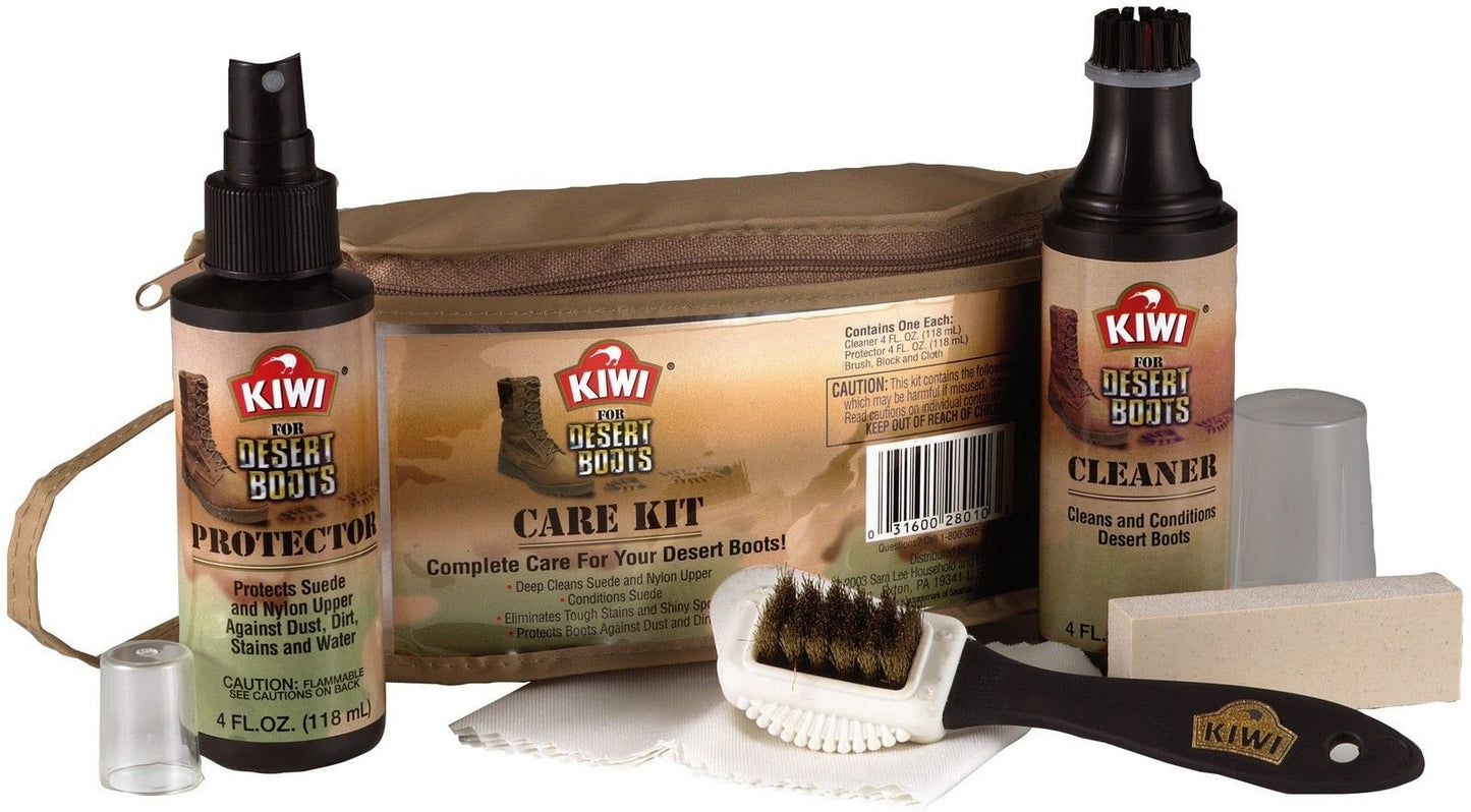 Kiwi Desert Boot Care Kit - Shoe Protection Condition & Remove Stains