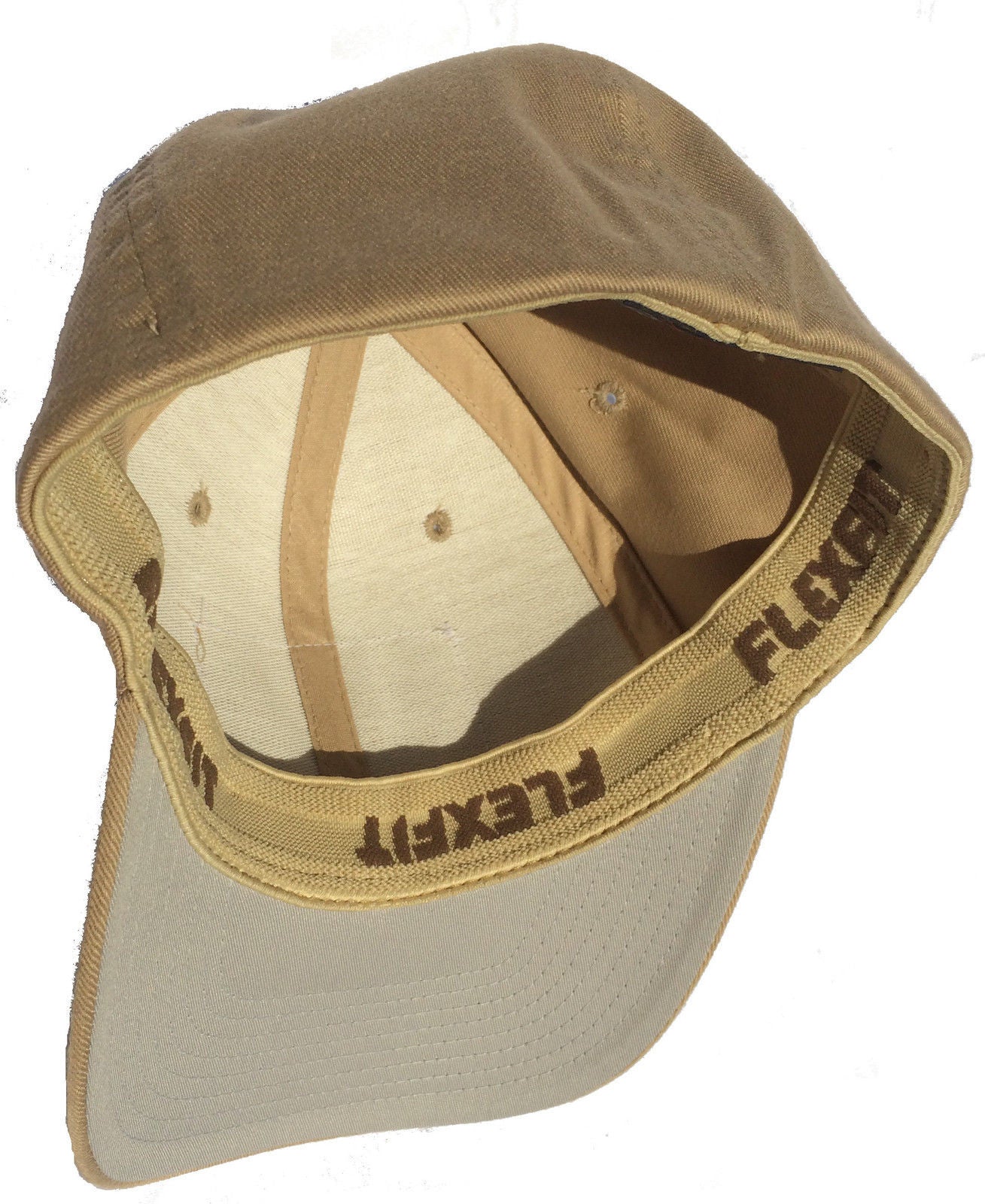 Flexfit Plain Fitted Mid-Profile Baseball Cap Hat Wooly Flex Fit S/M or L/XL