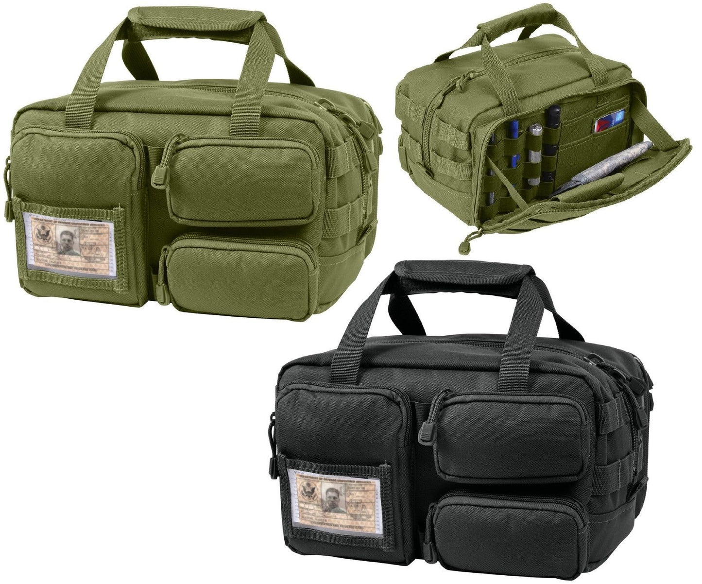 Tactical MOLLE Tool Bag - Rothco Utility ID Holder Bags w/ Removable Compartment