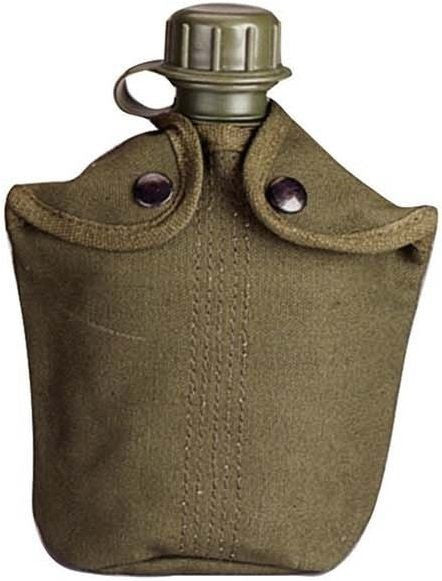 Tactical Heavy Weight Canvas Canteen Cover - Fits 1 Quart Canteens