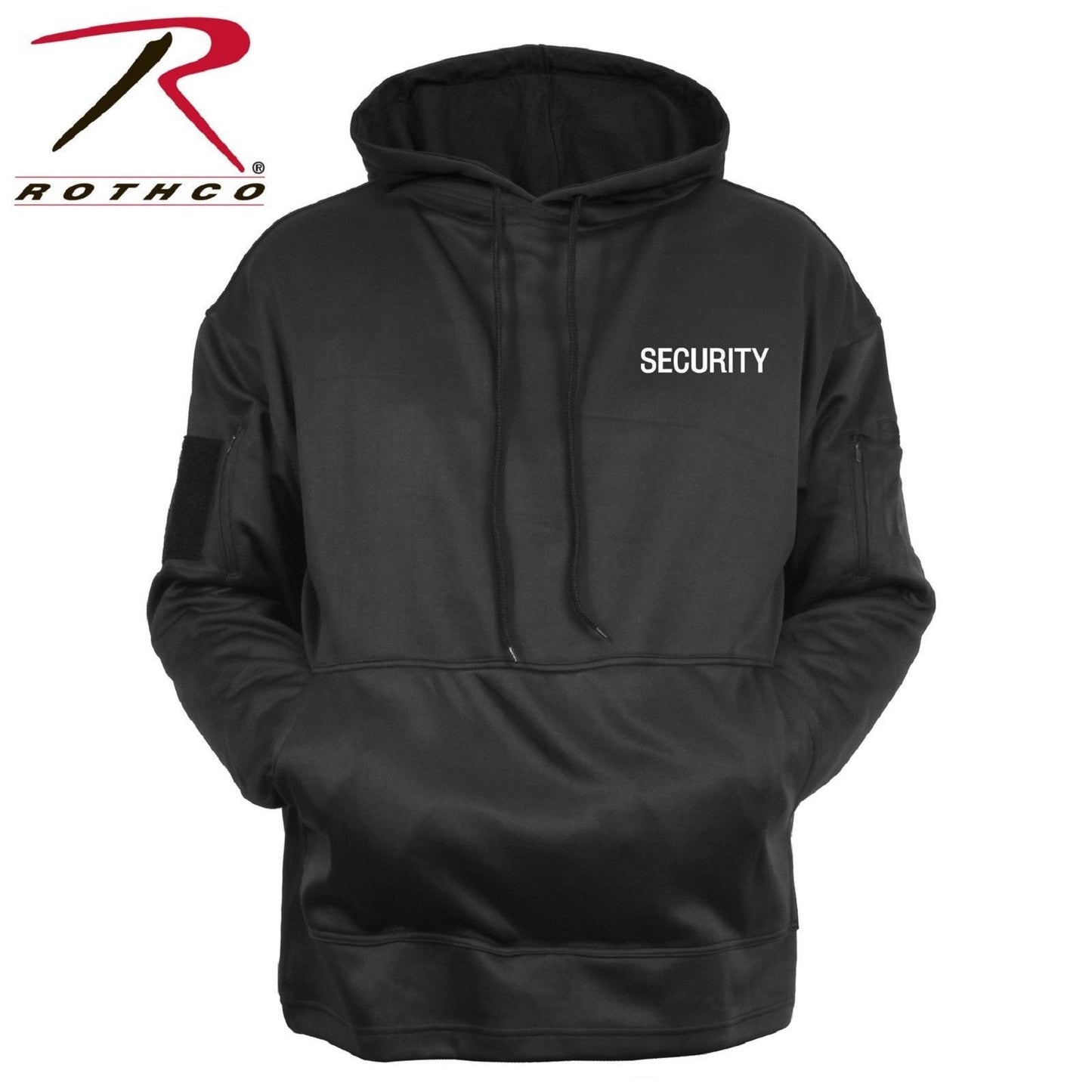 Black SECURITY Concealed Carry Hoodie Sweatshirt & USA Flag Patch Sweat Shirt