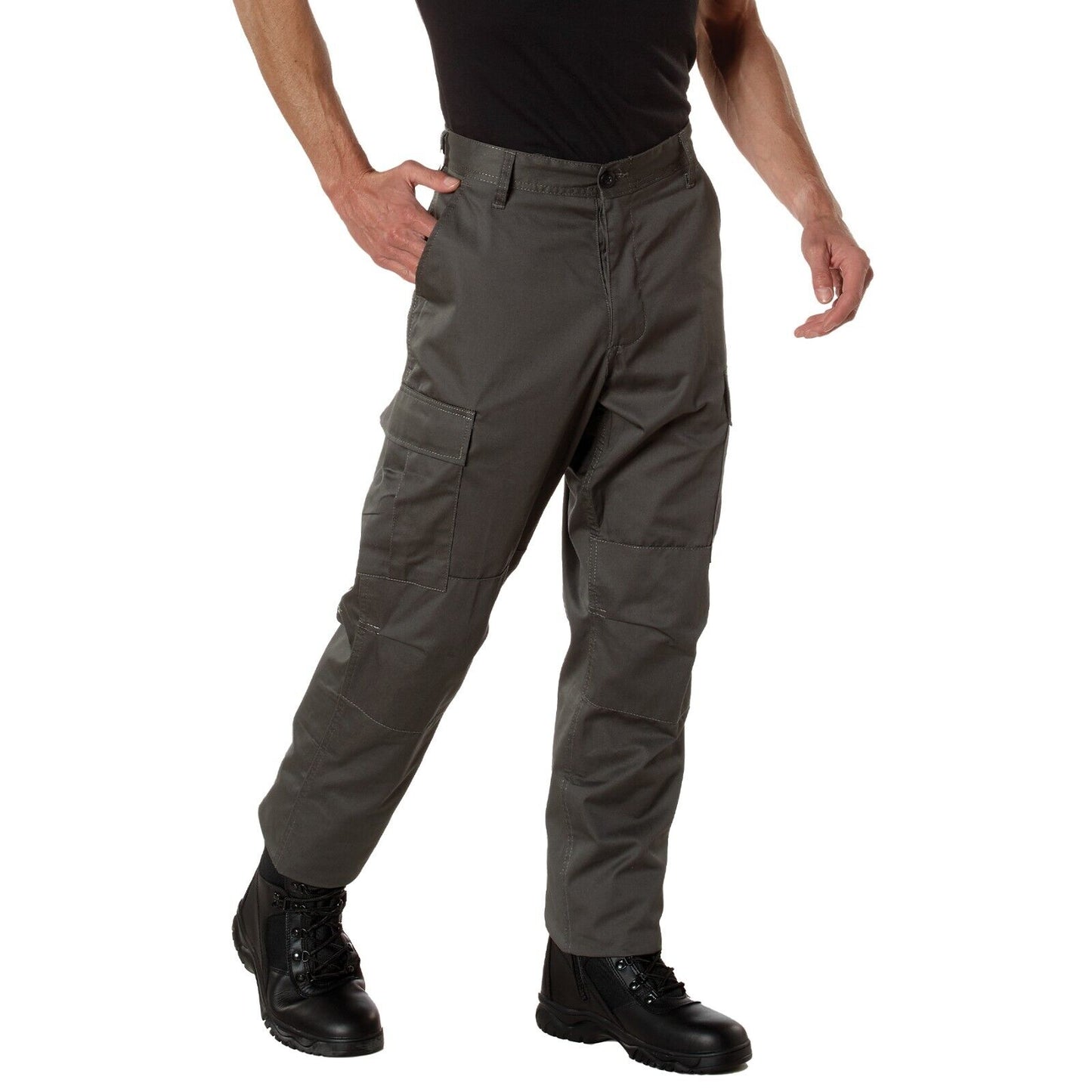Men's Charcoal Grey BDU Pants - Rothco Tactical Cargo Fatigues